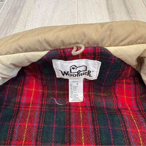 Vintage Men’s Woolrich Tan Trench Coat Rain Coat Medium - Picture 2 of 9